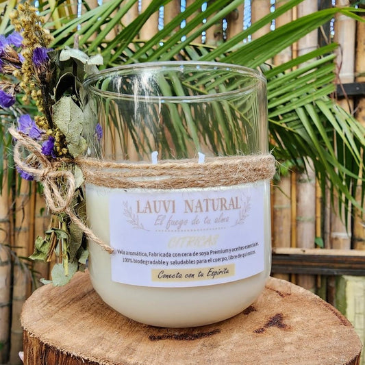 Línea Cítricas- Vela Aromática de 130 ml