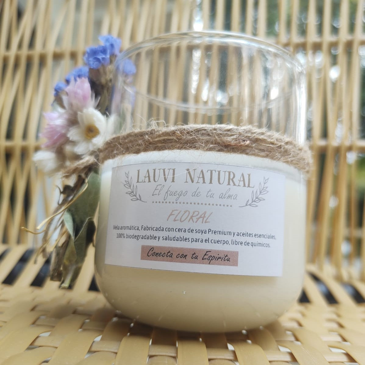 Línea Floral - Vela Aromática de 130 ml